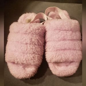 UGG OH Yeah FLUFF SACHET PINK SANDALS 8 39